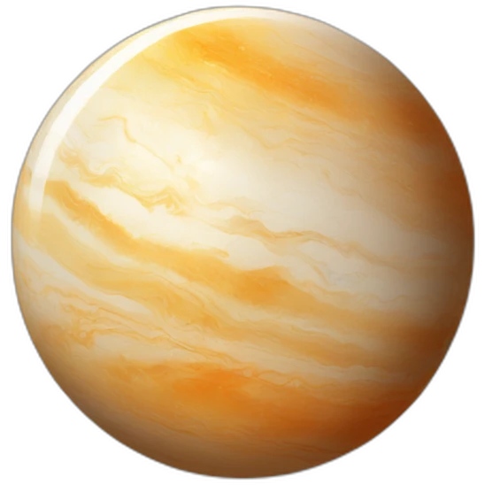 a single marble that looks like the planet mercury emoji