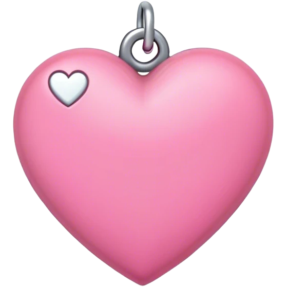 Pink Heart Charm emoji