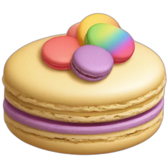 Macaron gay emoji