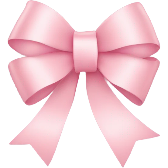 light pink ribbon bow emoji