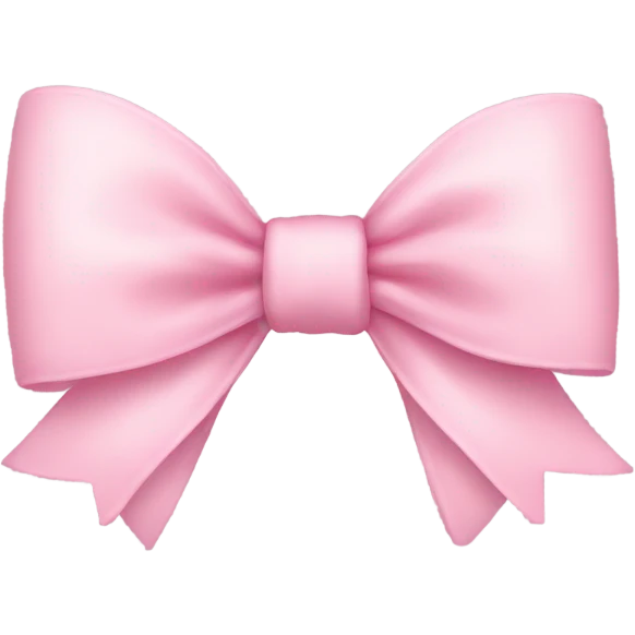 Light pink bow emoji