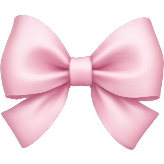 pastel pink bow emoji