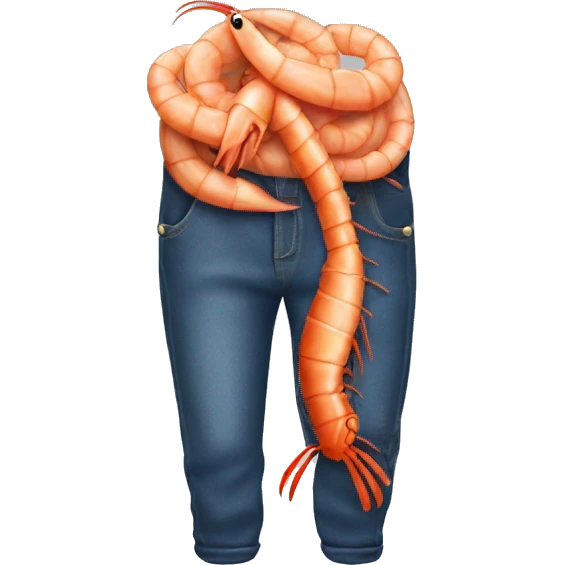 Shrimp in pants emoji