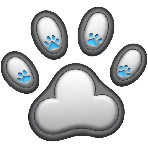 simple Cat footprint emoji