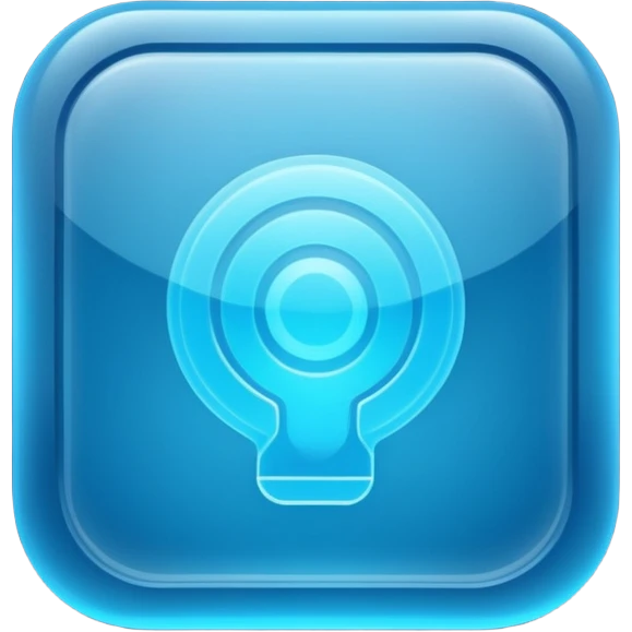 abstract futuristic matte glass transluscent text to speech generator emoji