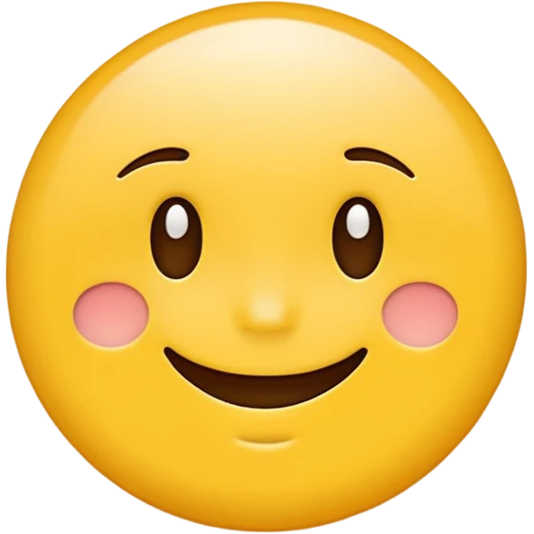 Create a hand drawn flat Smile reaction emoji for a new social media app emoji