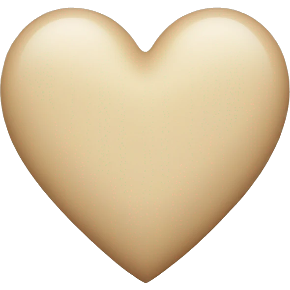 Beige Heart emoji