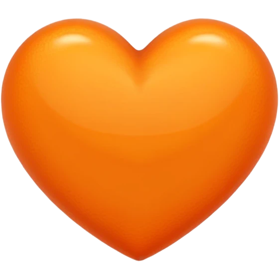 Orange heart emoji