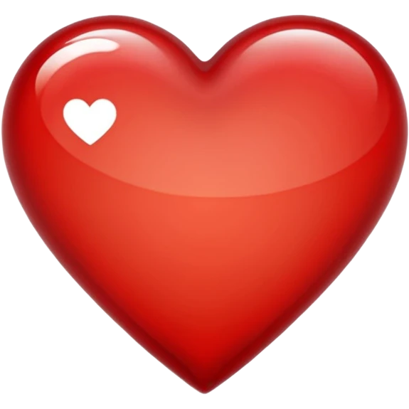 heart with a glassy effect emoji