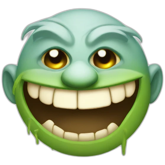smiley troll face emoji