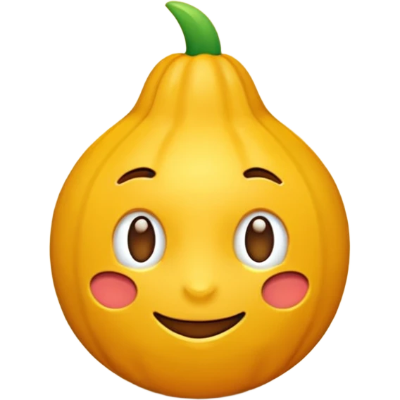 Изображение кубка в 3D формате, светло-оранжевого цвета  emoji