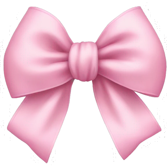 Baby pink bow emoji