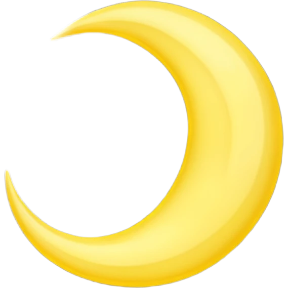 Crescent moon emoji