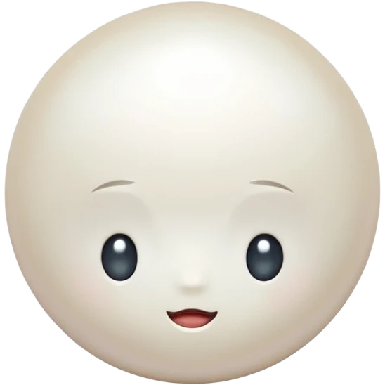 glamorous white pearls emoji