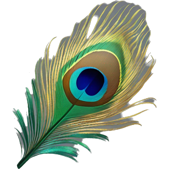 peacock feather emoji