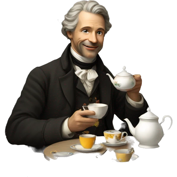 austrian painter enjoying tea emoji