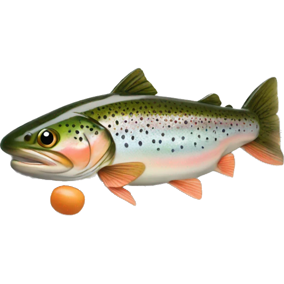 Trout on plate  emoji