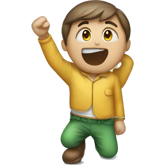 person celebrating achievment emoji
