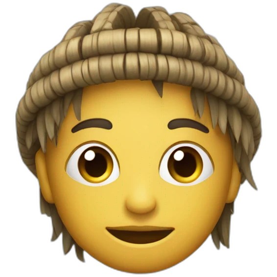 Word guarani with bambous around emoji