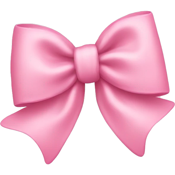 Baby pink bow emoji