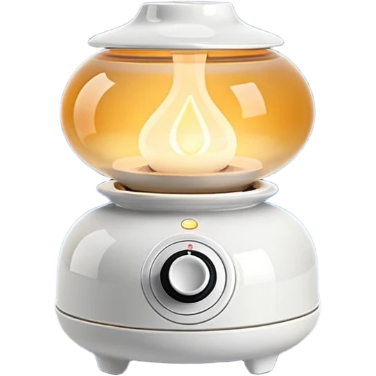 small aroma lamp with steam rising emoji