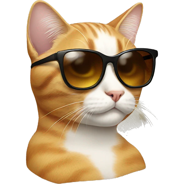 Cat with sunglasses emoji
