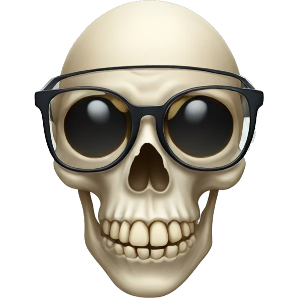 skull with glasses emoji