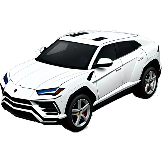 White lambo urus emoji