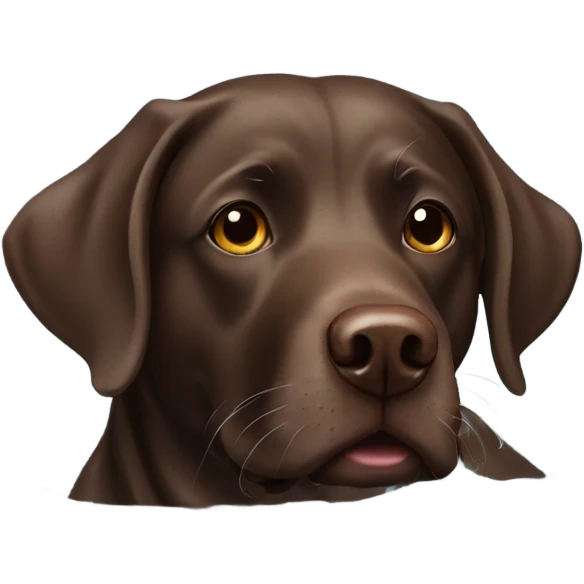  Chocolate lab swimming emoji