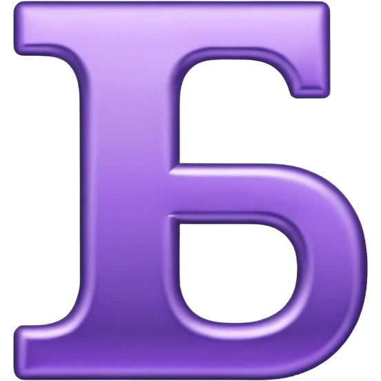 purple letter I emoji