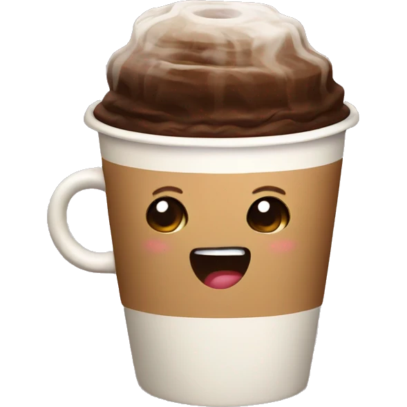 Cute coffee emoji