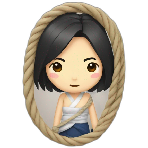 mitski wrapped in rope emoji