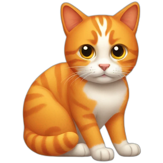 Orange cat emoji