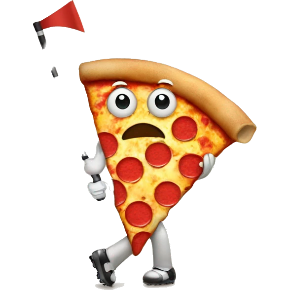 pizza golfing emoji