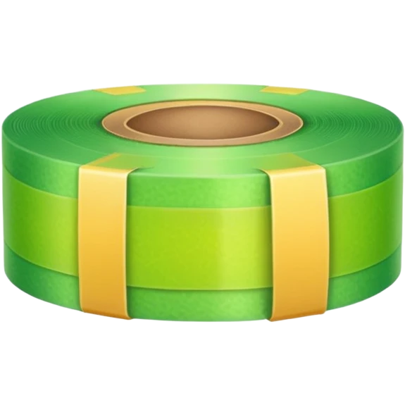 emoji of warm light green tape emoji