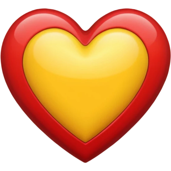 A mixed color heart emoji