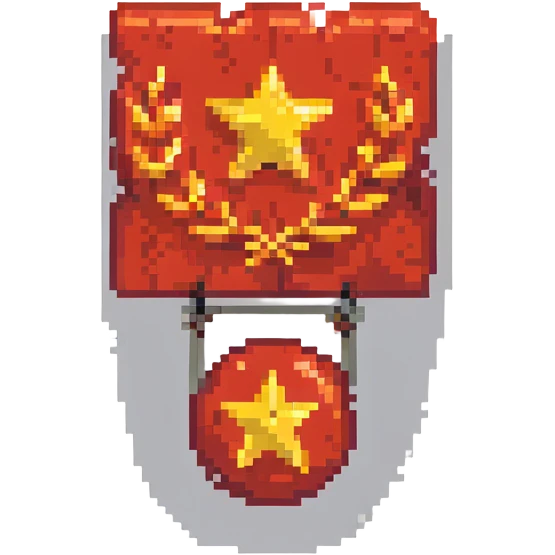 Soviet Union flag with a symbol emoji