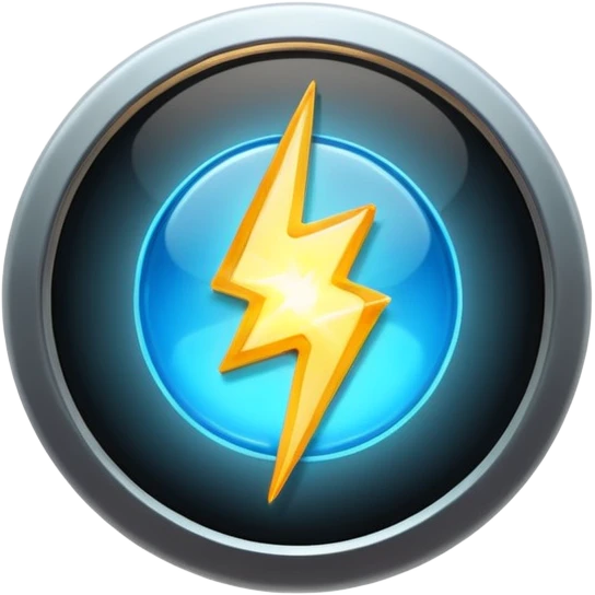 A small glowing spark inside a play button emoji