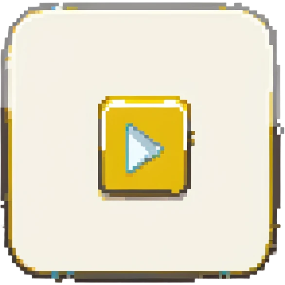 Graphic: 🎥 Play button icon (white) with yellow glow.
Animation: Play button pulses softly.
Background: Transparent.


 emoji