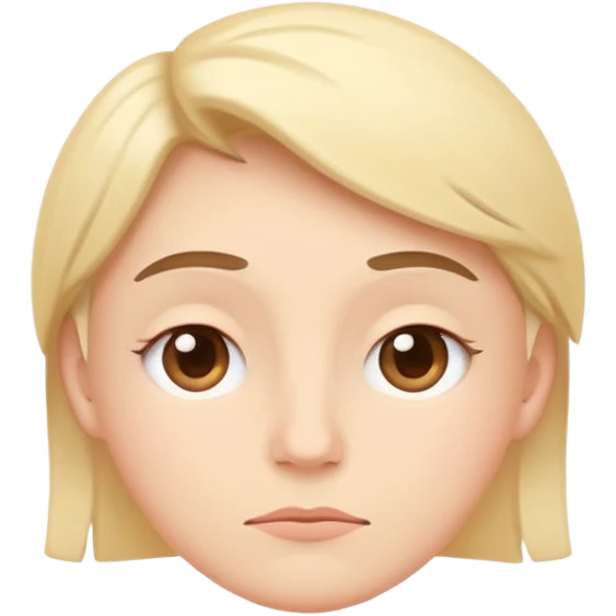 minimal flat emoji with mild tension,
slightly raised eyebrows,
thoughtful expression,
balanced emotion,
soft pastel tones,
modern health tracking app style,
transparent background,
vector illustration
 emoji