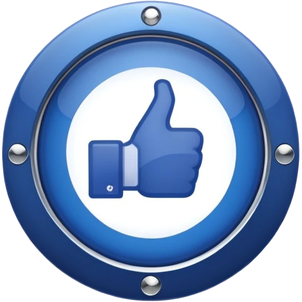 représente le célèbre badge de certification Facebook emoji
