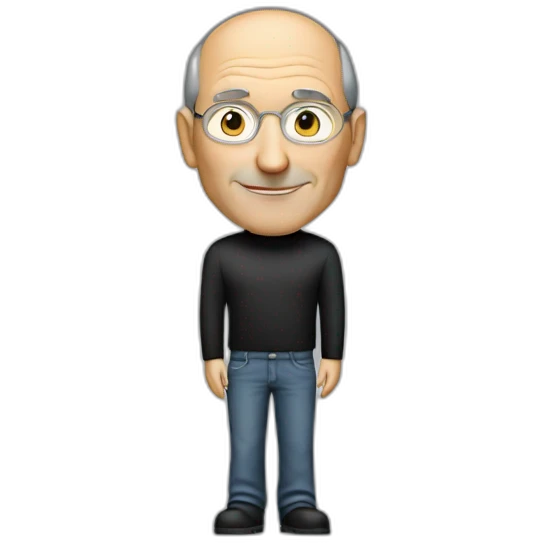 steve jobs standing for a keynote emoji