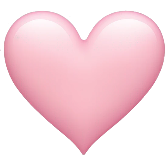 Light pink heart emoji