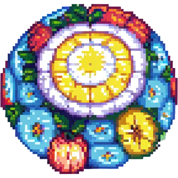 Oiksel, pixel art style, simplified features, vibrant colors emoji