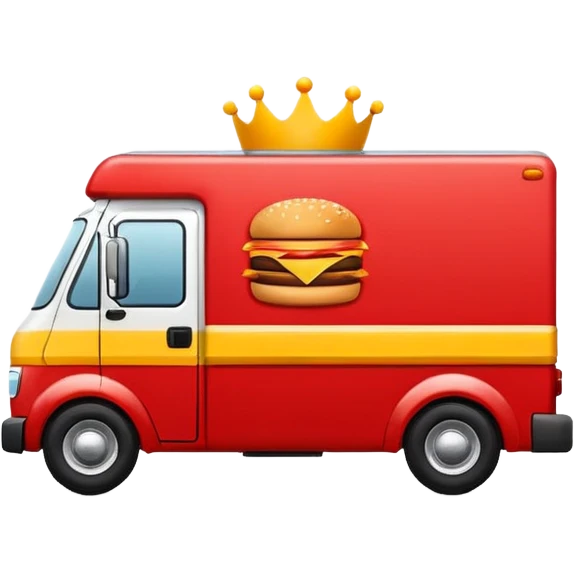 fast food delivery truck logo emoji