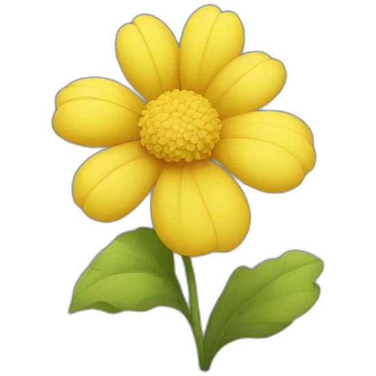 Yellow flower emoji
