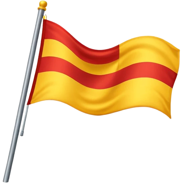 Yellow red flag emoji