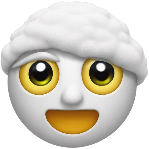 Foam with eyes emoji