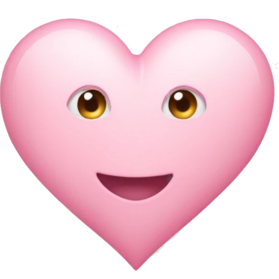 Light pink heart emoji