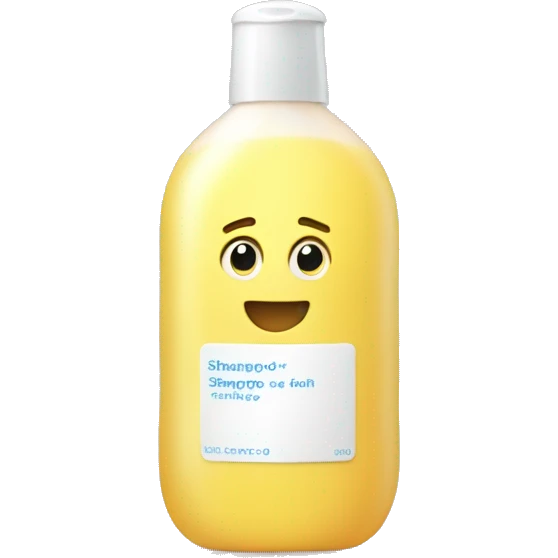 A bottle of shampoo with a lot of foam around emoji